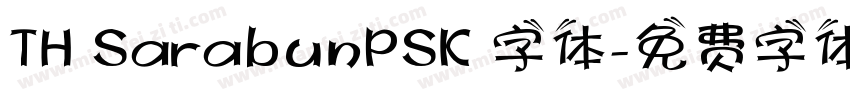 TH SarabunPSK 字体字体转换